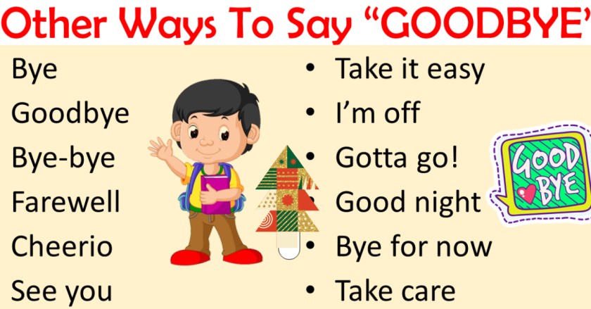 Different Ways to Say Goodbye in English