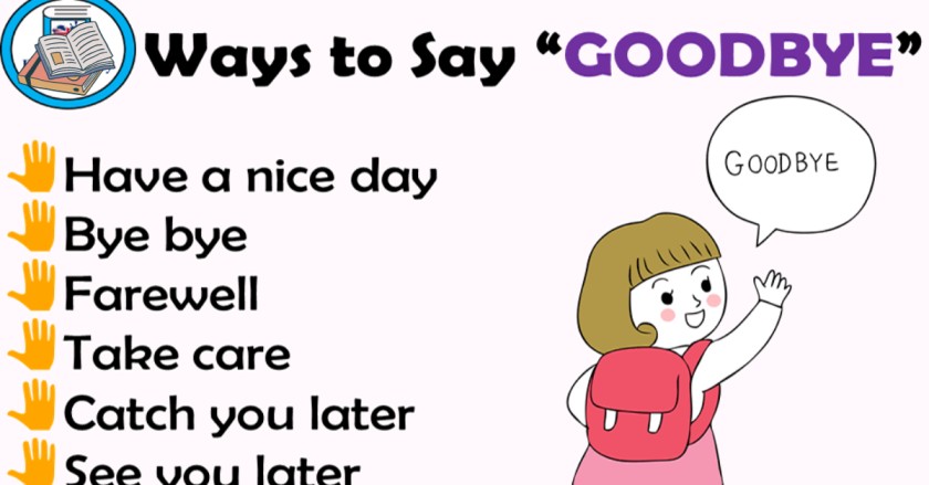 Different Ways to Say Goodbye in English